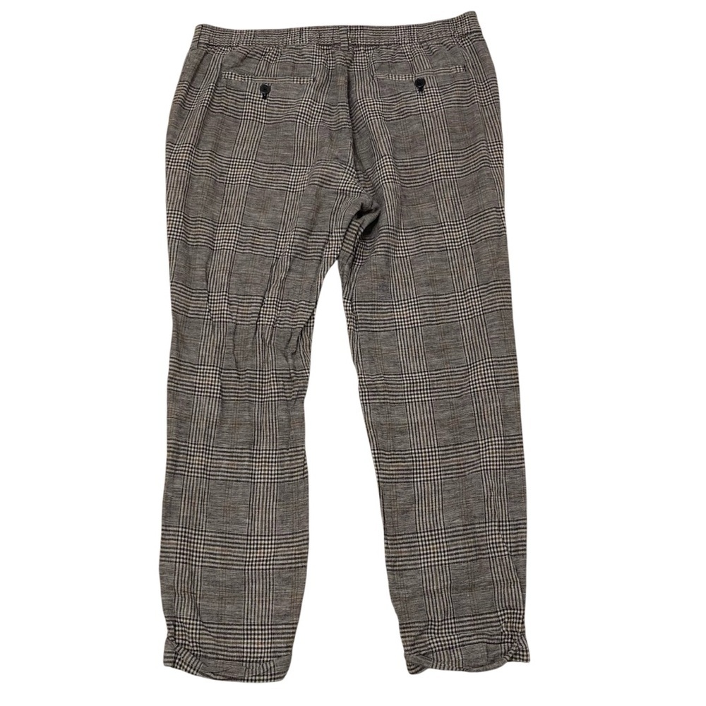 3/$20 H&M Linen Blend Skinny Fit Cropped Plaid Pants Autumn Business Women’s 34 - Picture 4 of 7